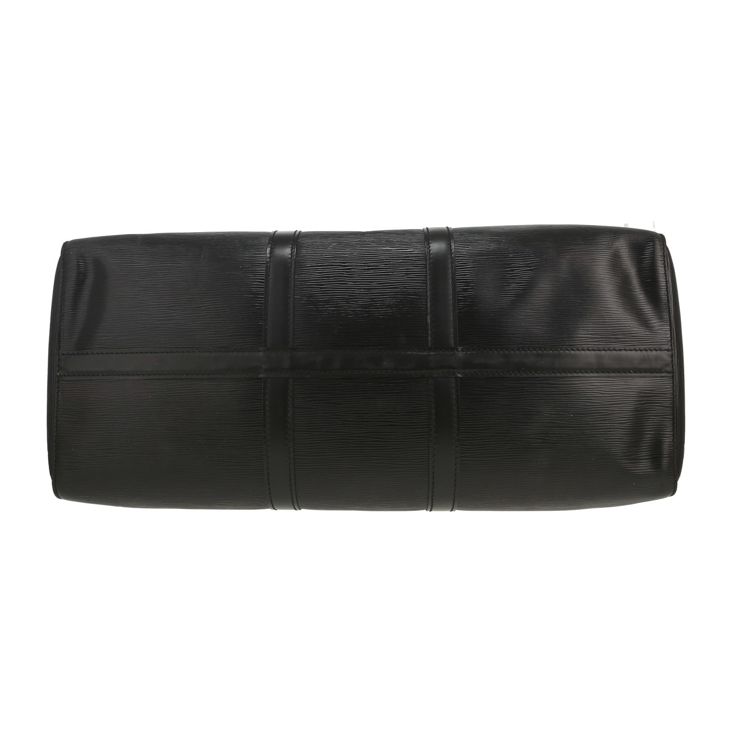 Bolsa de viaje Louis Vuitton  Keepall 50 en cuero Epi negro - Detail D1