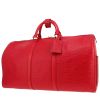 Bolsa de viaje Louis Vuitton  Keepall 50 en cuero Epi rojo y cuero rojo - 00pp thumbnail