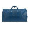 Bolsa de viaje Louis Vuitton  Keepall 50 en cuero Epi azul - Detail D4 thumbnail