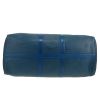 Bolsa de viaje Louis Vuitton  Keepall 45 en cuero Epi azul - Detail D1 thumbnail