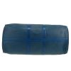 Louis Vuitton  Keepall 45 travel bag  in blue epi leather - Detail D1 thumbnail