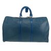 Bolsa de viaje Louis Vuitton  Keepall 45 en cuero Epi azul - Detail D4 thumbnail