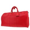 Sac de voyage Louis Vuitton  Keepall 50 en cuir épi rouge - 00pp thumbnail