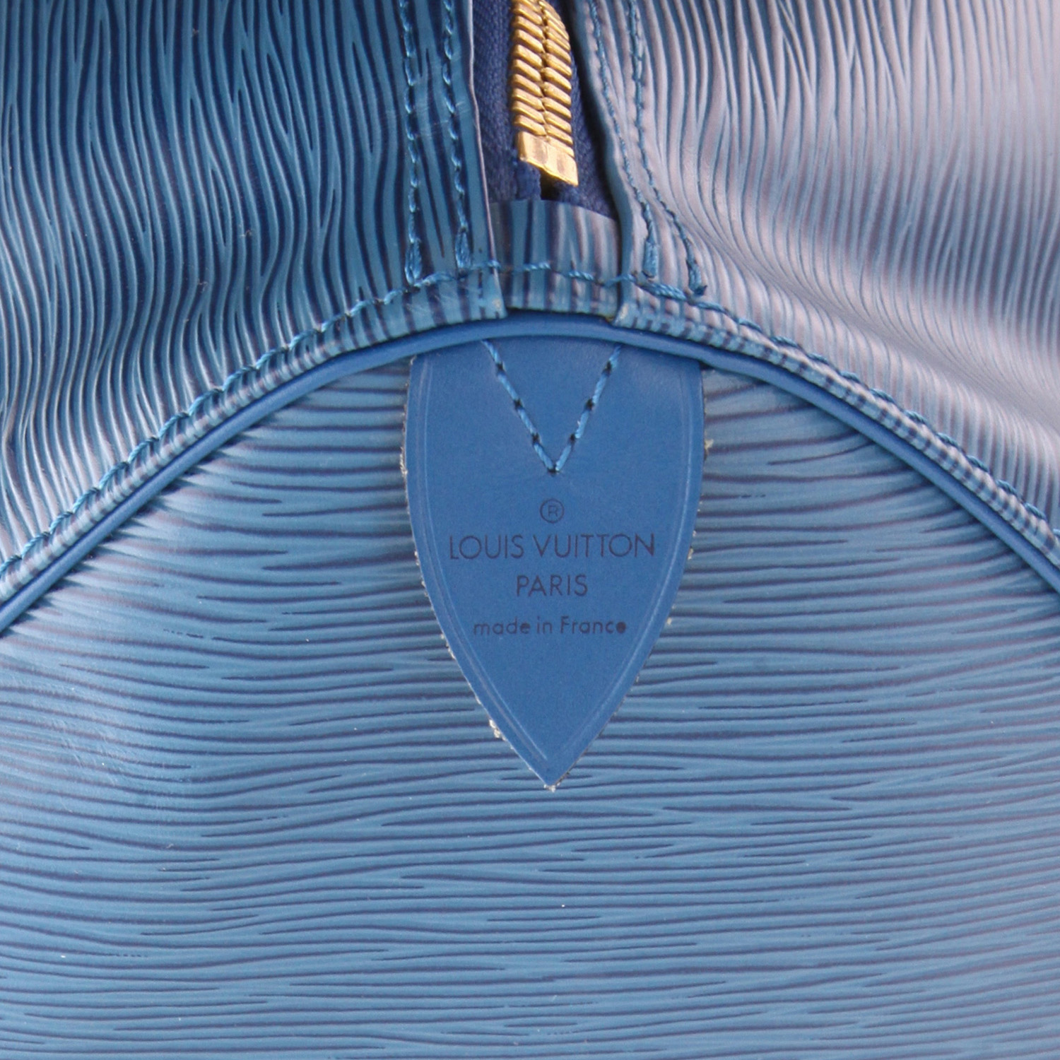 Bolsa de viaje Louis Vuitton  Keepall 45 en cuero Epi azul - Detail D2