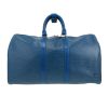 Bolsa de viaje Louis Vuitton  Keepall 45 en cuero Epi azul - Detail D4 thumbnail