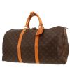 Sac de voyage Louis Vuitton  Keepall 50 en toile monogram marron et cuir naturel - 00pp thumbnail