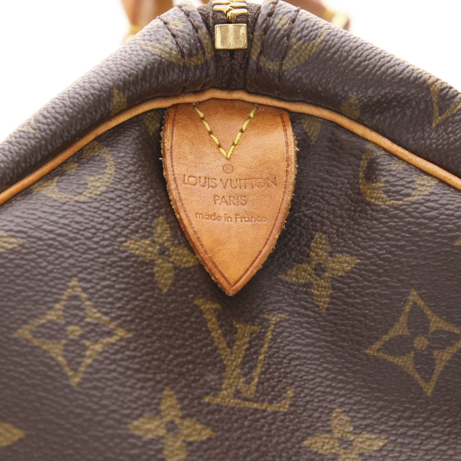 Borsa da viaggio Louis Vuitton  Keepall 50 in tela monogram marrone e pelle naturale - Detail D2