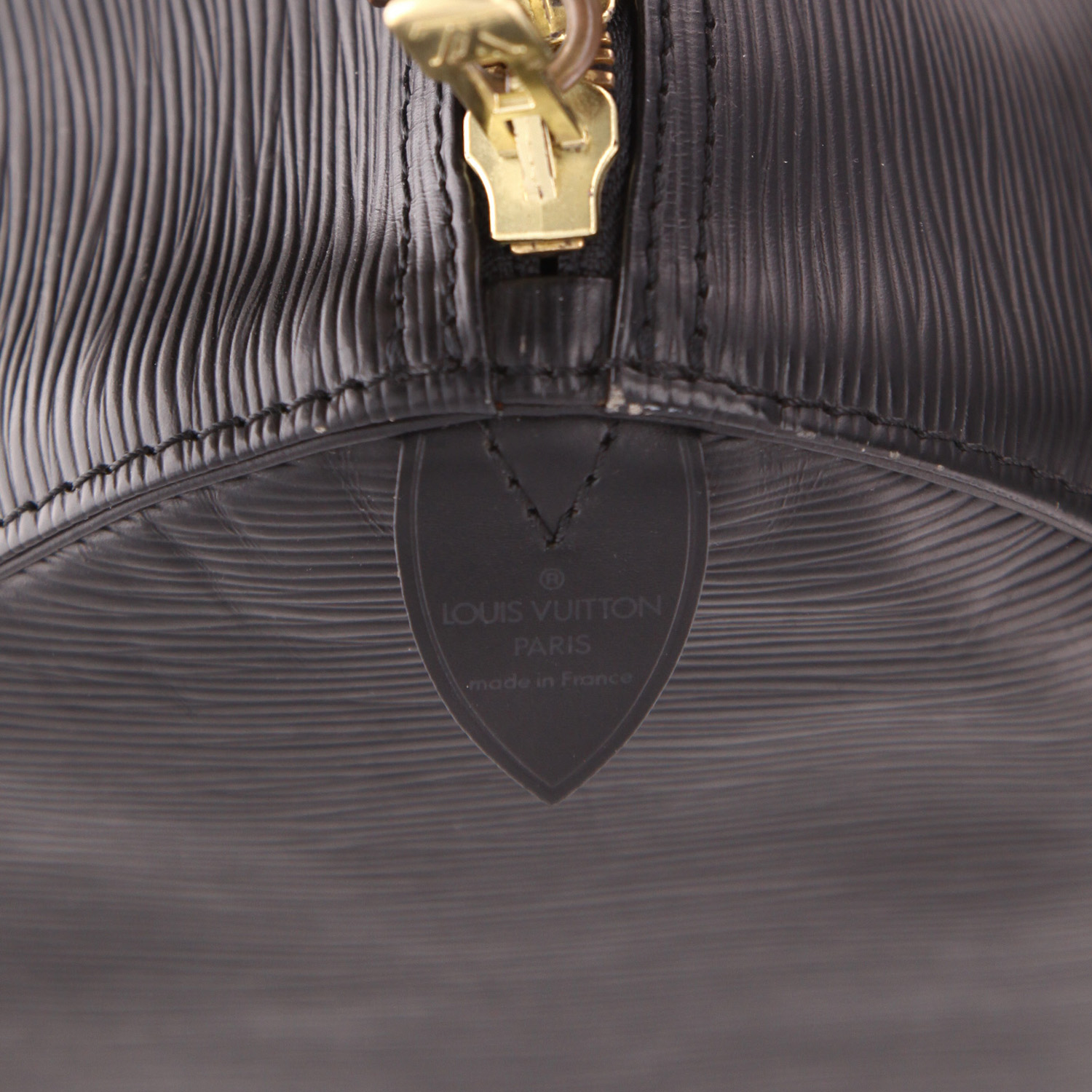 Borsa da viaggio Louis Vuitton  Keepall 50 in pelle Epi nera e pelle naturale - Detail D2