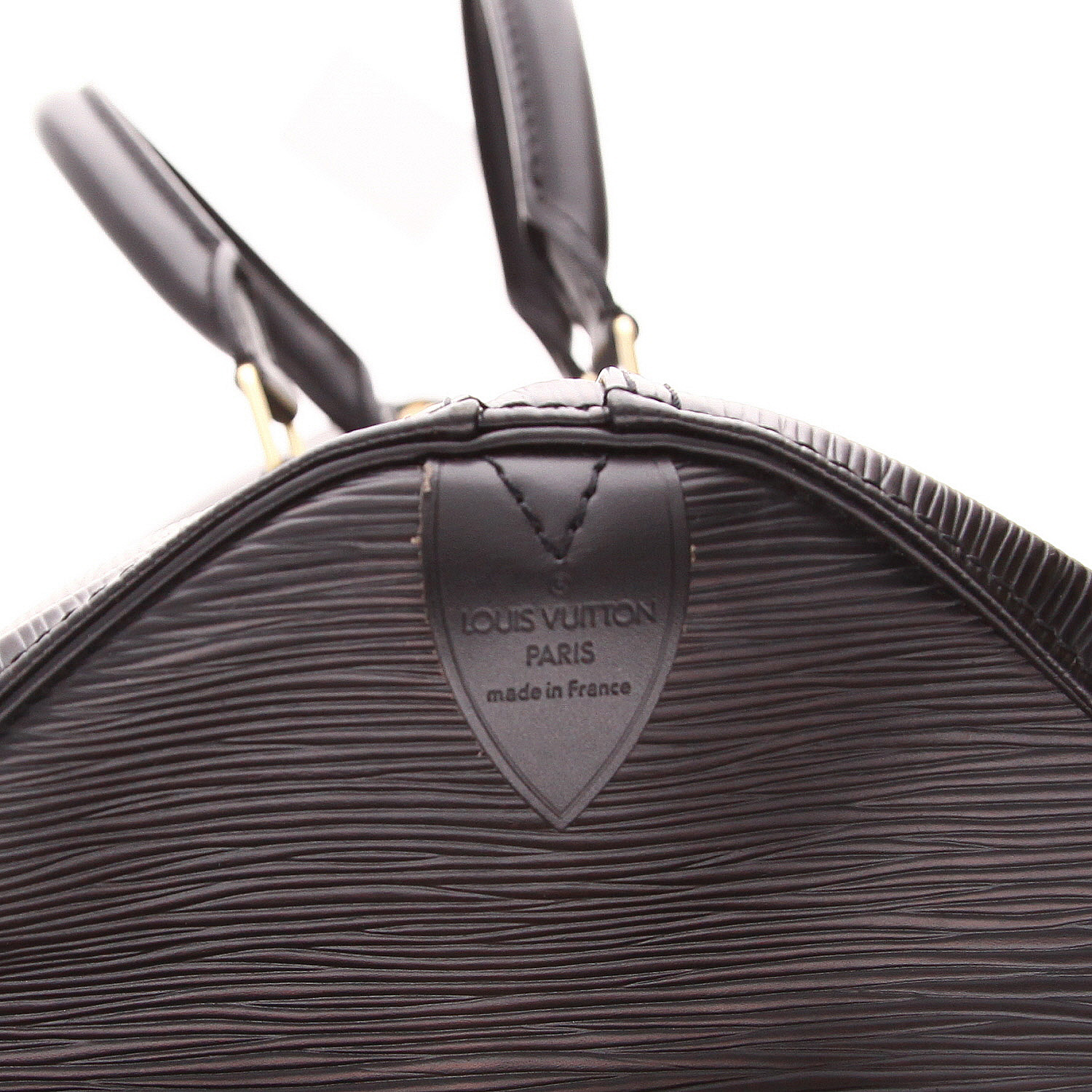 Sac de voyage Louis Vuitton  Keepall 55 en cuir épi noir - Detail D2