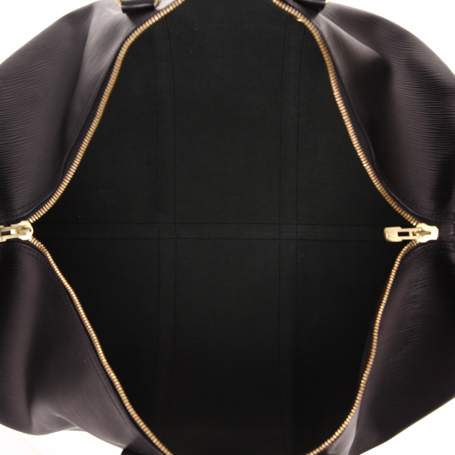 Bolsa de viaje Louis Vuitton  Keepall 55 en cuero Epi negro - Detail D3