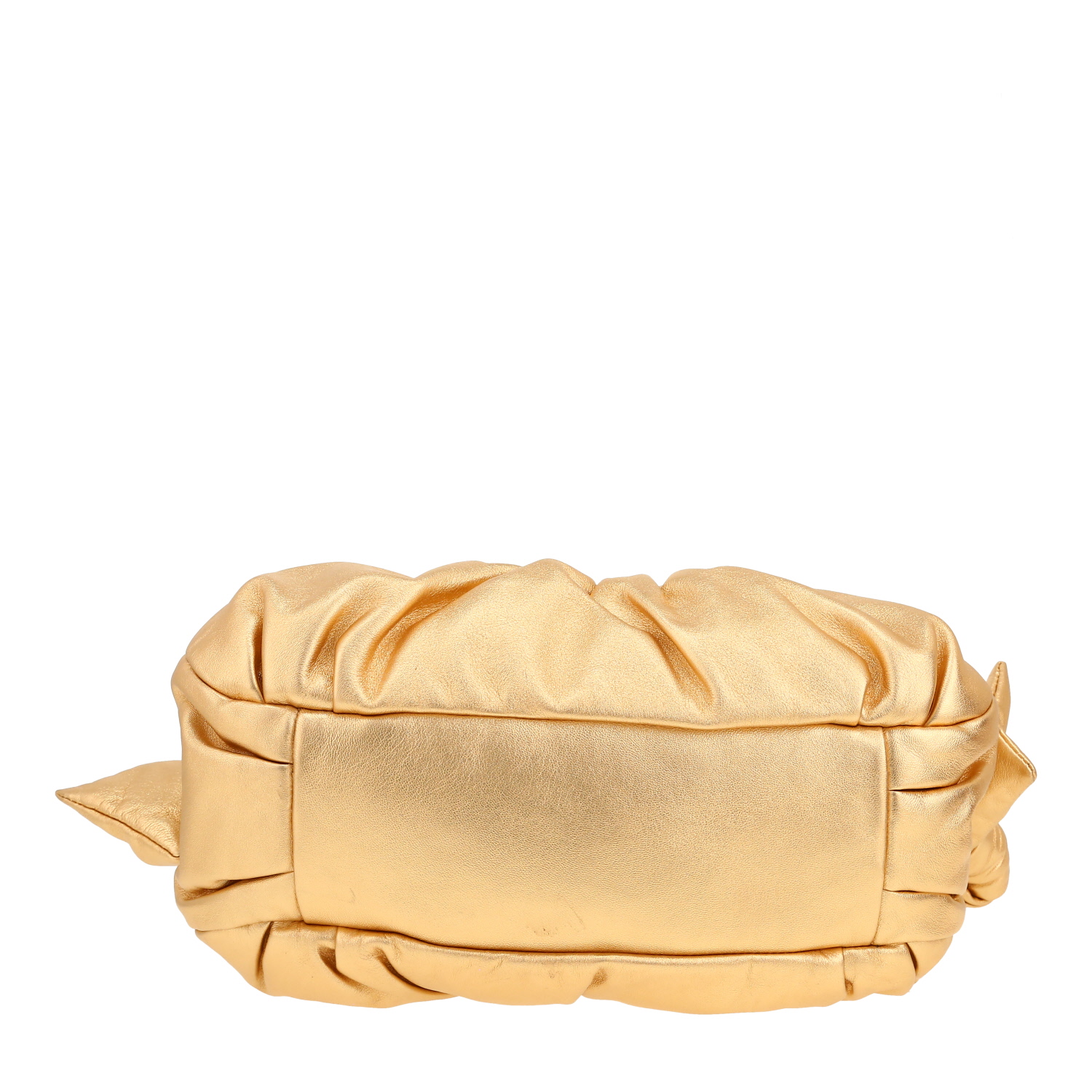 Sac porté épaule Miu Miu   en cuir doré - Detail D1