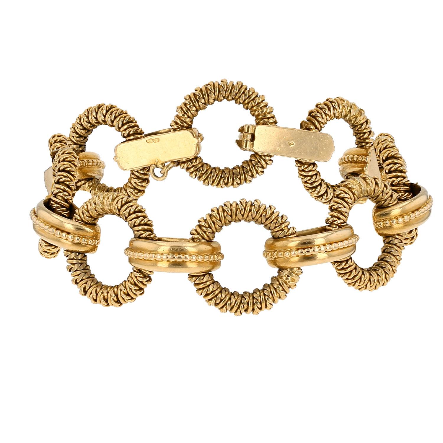 Bracelet années 1970 Vintage  en or jaune - 00pp