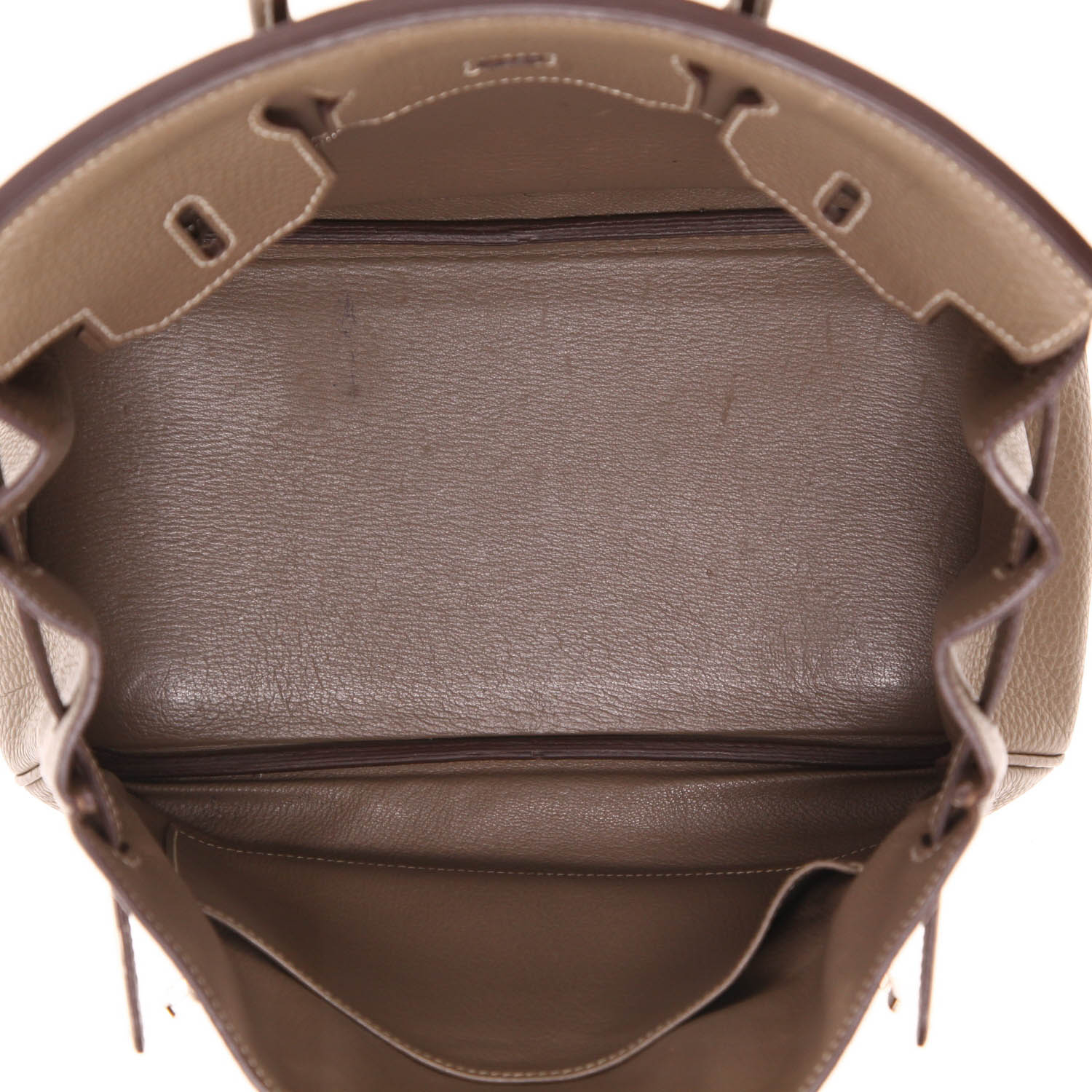 Sac à main Hermès  Birkin 30 cm en cuir togo étoupe - Detail D3