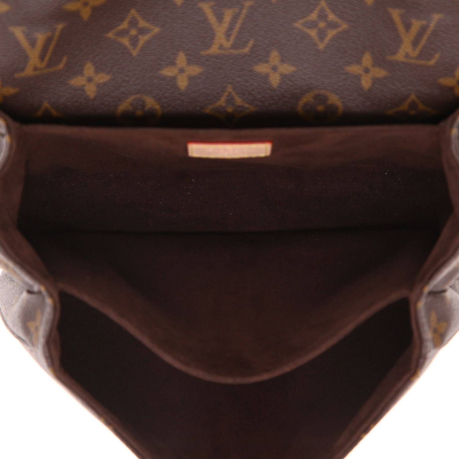 Louis Vuitton  Metis shoulder bag  in brown monogram canvas  and natural leather - Detail D3