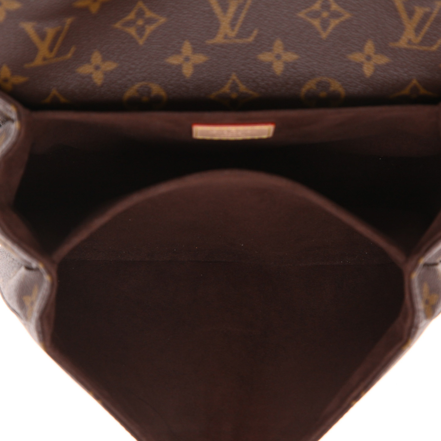 Borsa a tracolla Louis Vuitton  Metis in tela monogram marrone e pelle naturale - Detail D4