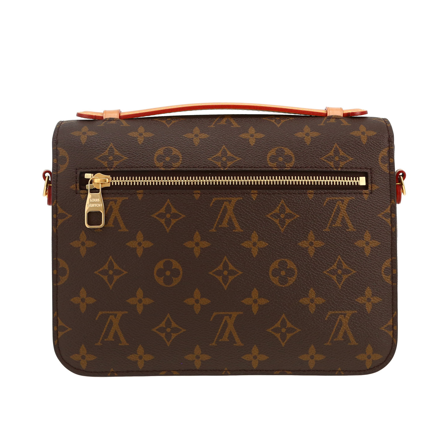 Borsa a tracolla Louis Vuitton  Metis in tela monogram marrone e pelle naturale - Detail D5
