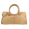 Balenciaga  City shoulder bag  in beige leather - Detail D4 thumbnail