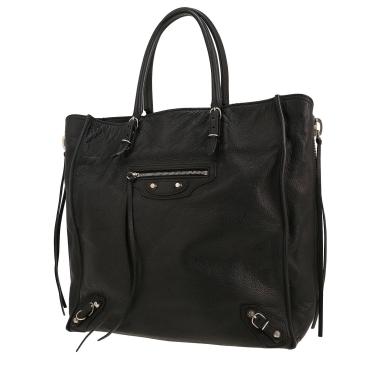 Balenciaga  Papier handbag  in black leather