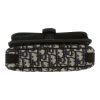 Sac bandoulière Dior  8 en toile monogram Oblique bleue et cuir noir - Detail D1 thumbnail
