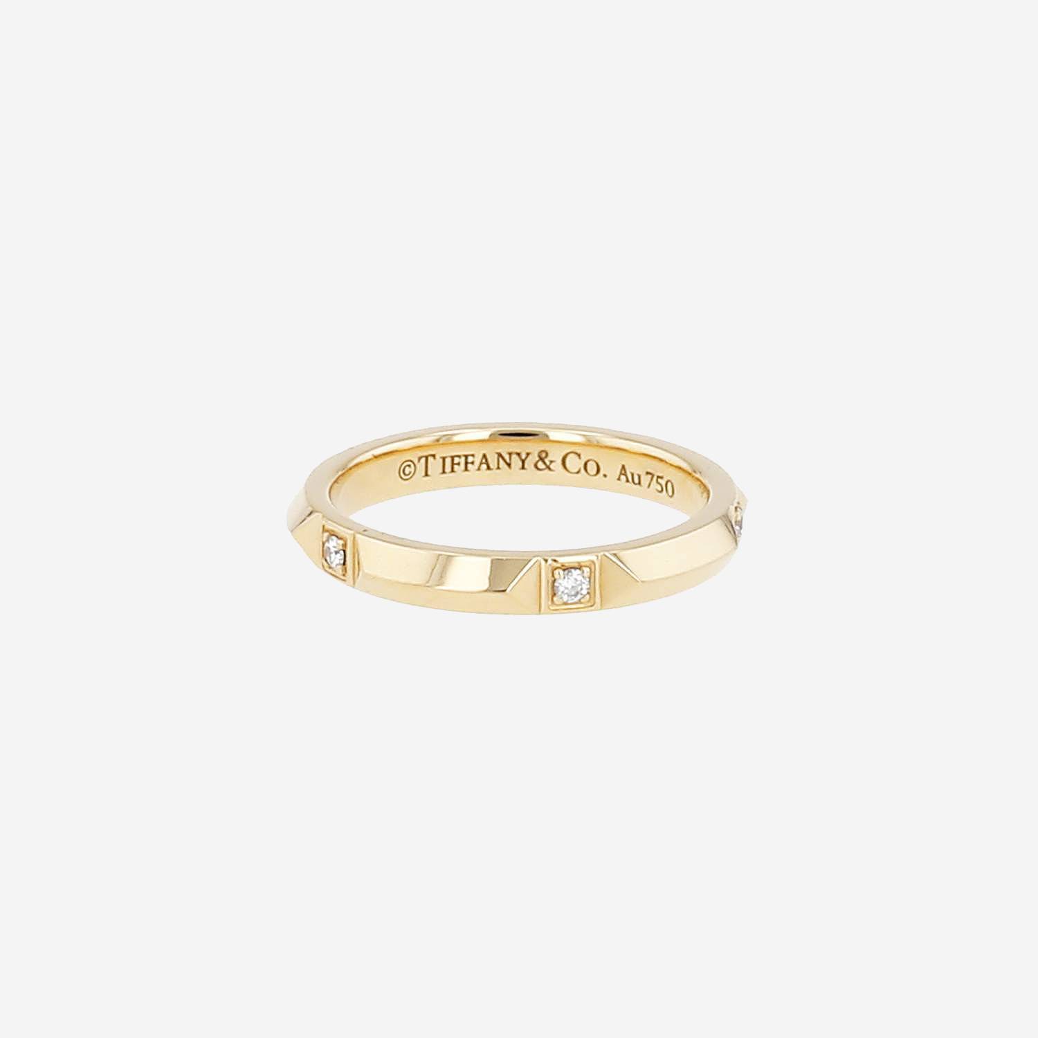 Tiffany 
Co True ring in pink gold and diamonds