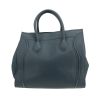 Celine  Cabas Phantom shopping bag  in blue leather - Detail D4 thumbnail