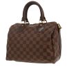 Louis Vuitton  Speedy 25 handbag  in ebene damier canvas  and brown leather - 00pp thumbnail