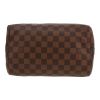 Louis Vuitton  Speedy 25 handbag  in ebene damier canvas  and brown leather - Detail D1 thumbnail