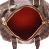 Louis Vuitton  Speedy 25 handbag  in ebene damier canvas  and brown leather - Detail D3 thumbnail