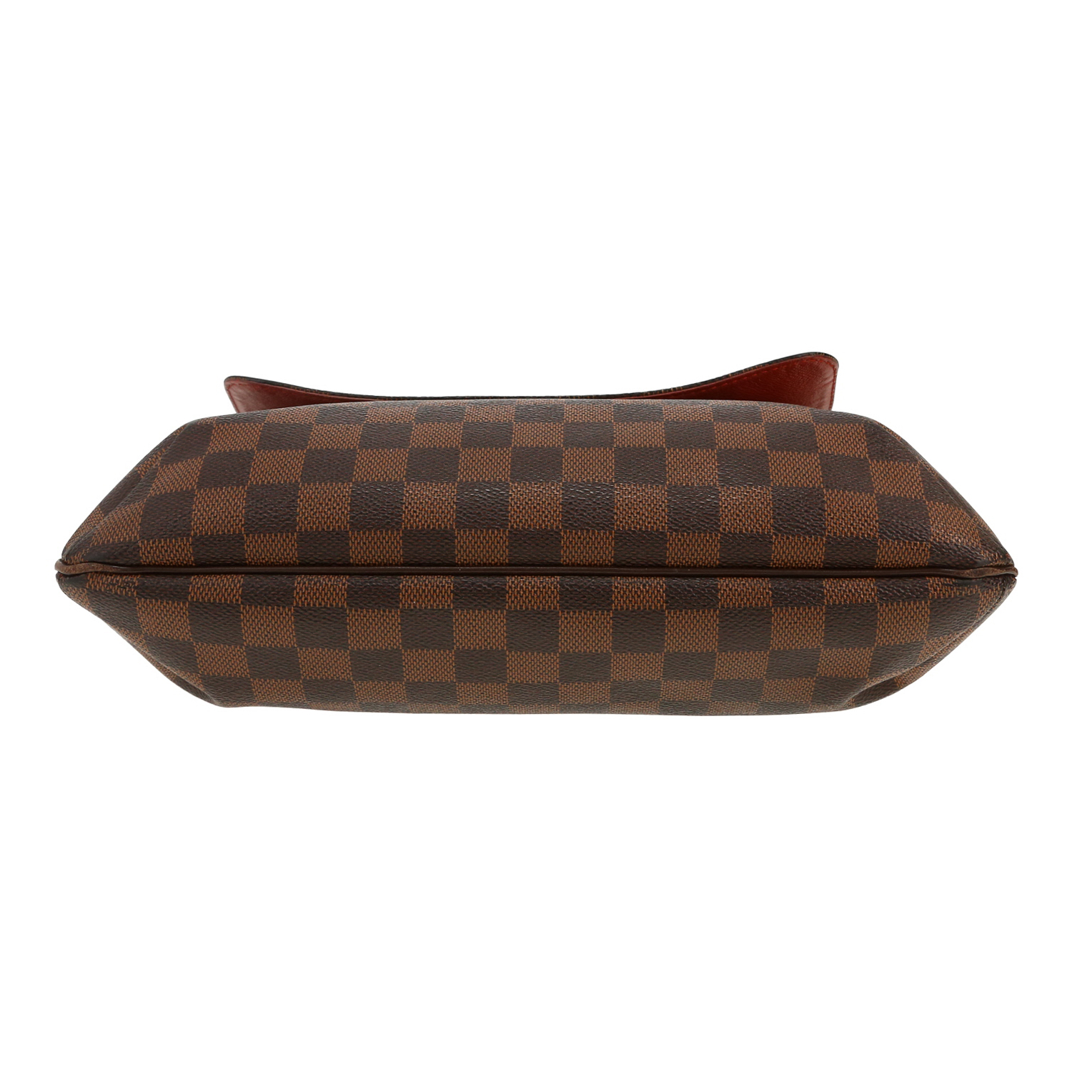 Louis Vuitton Musette Salsa shoulder bag in ebene damier canvas and brown leather - Detail D1