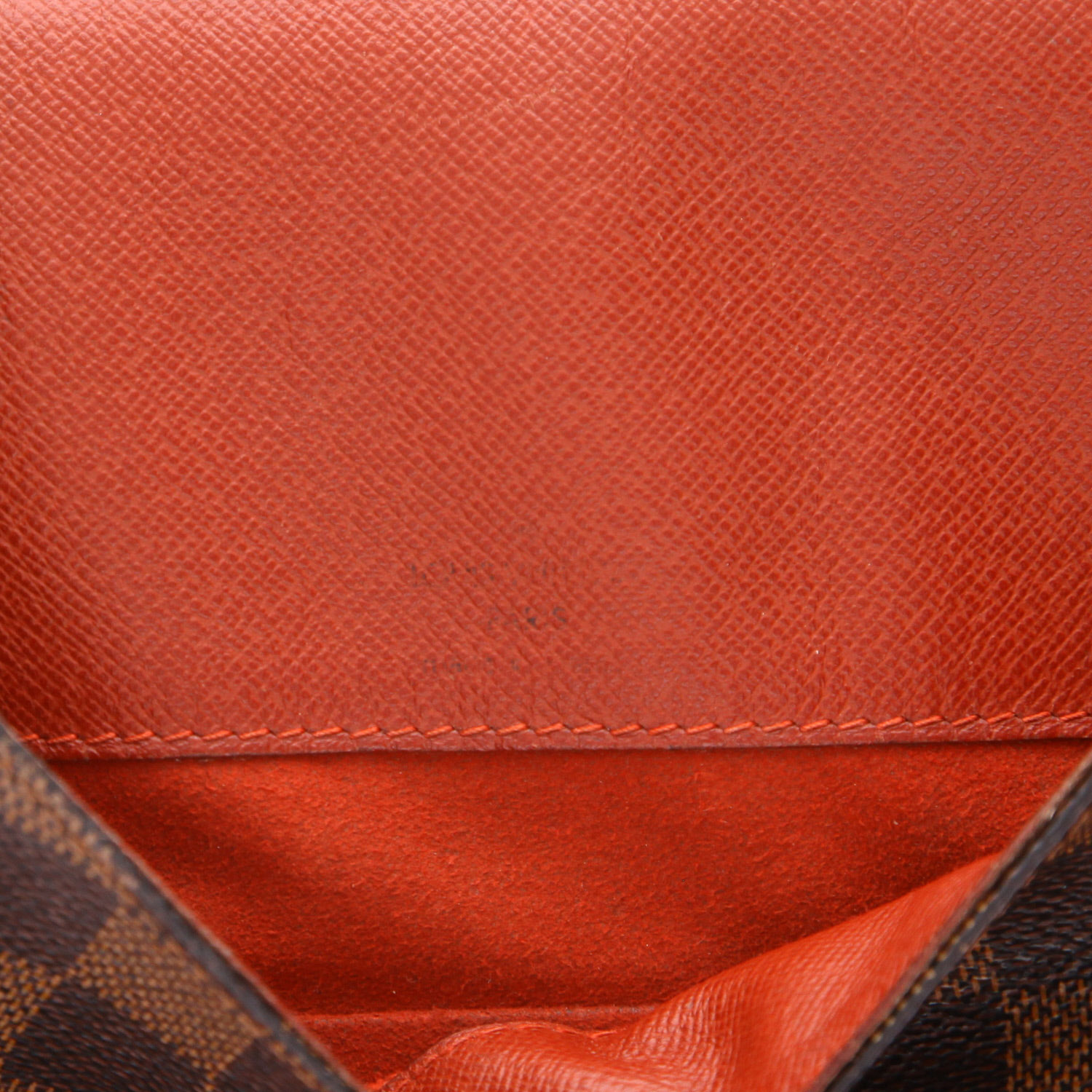 Sac bandoulière Louis Vuitton  Musette Salsa en toile damier ébène et cuir marron - Detail D2