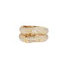 Bague Cartier Bambou en or jaune et diamants - 00pp thumbnail
