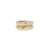 Bague Cartier Bambou en or jaune et diamants - 360 thumbnail