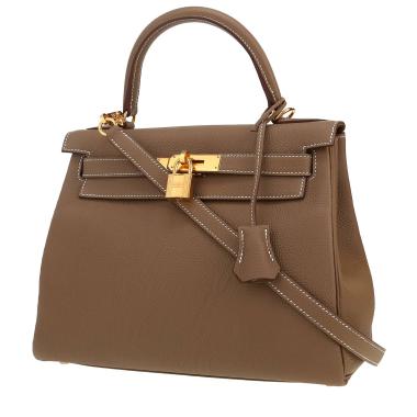 Hermès  Kelly 28 cm handbag  in etoupe togo leather