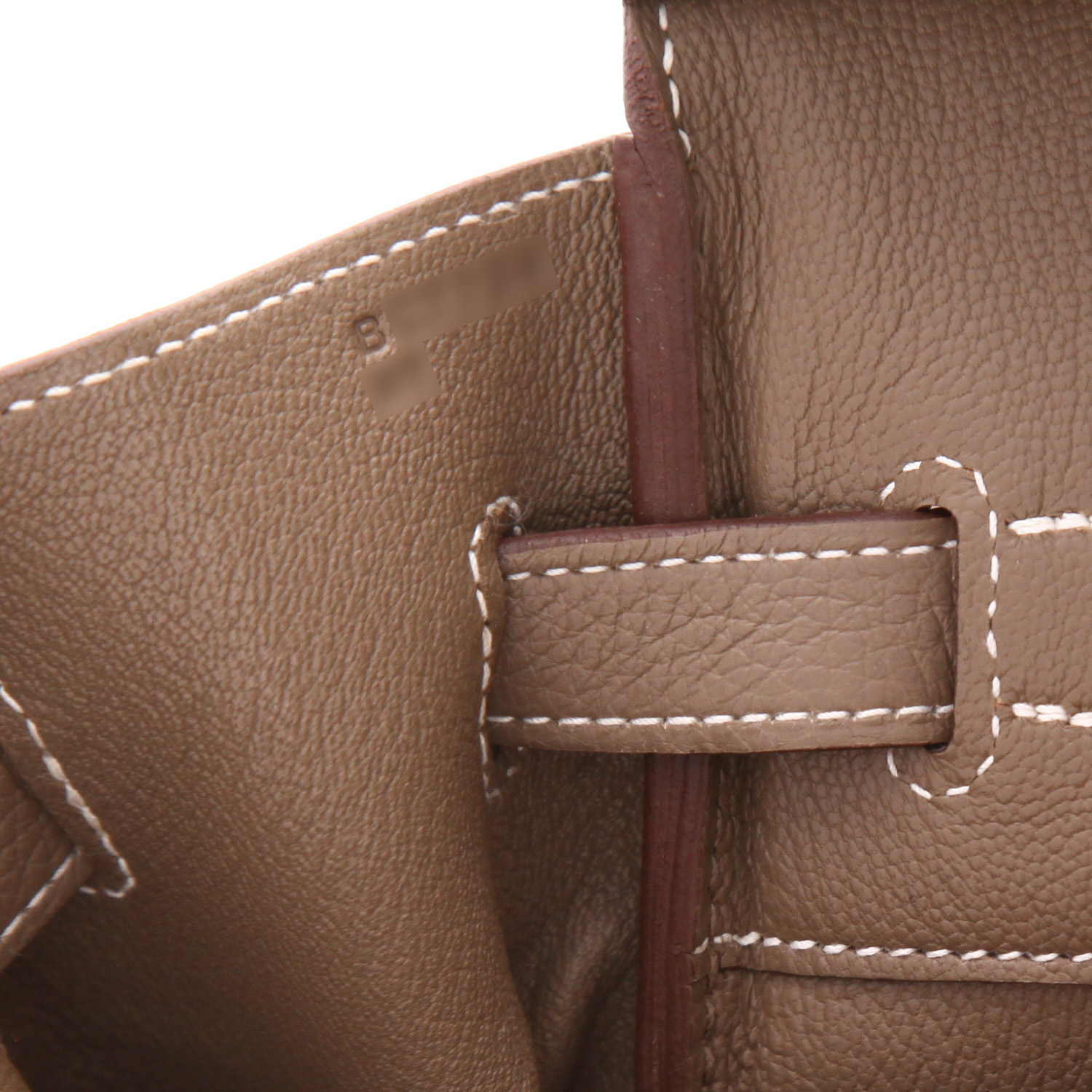 Sac à main Hermès  Birkin 35 cm en cuir togo étoupe - Detail D4