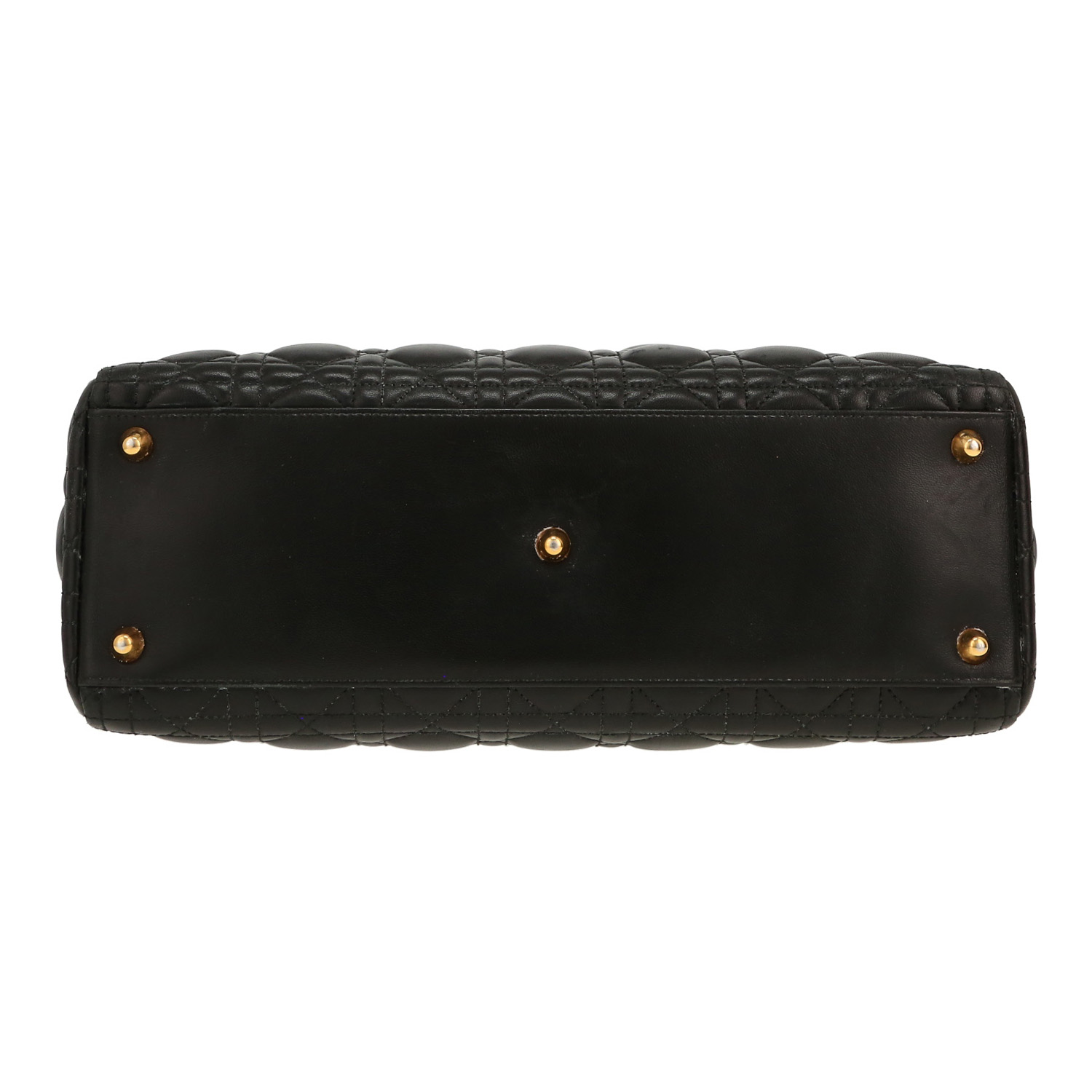 Borsa Dior  Lady Dior in pelle cannage nera - Detail D1