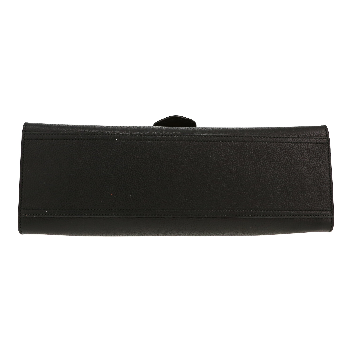 Bolso de mano Gucci  GG Marmont en cuero granulado negro - Detail D1