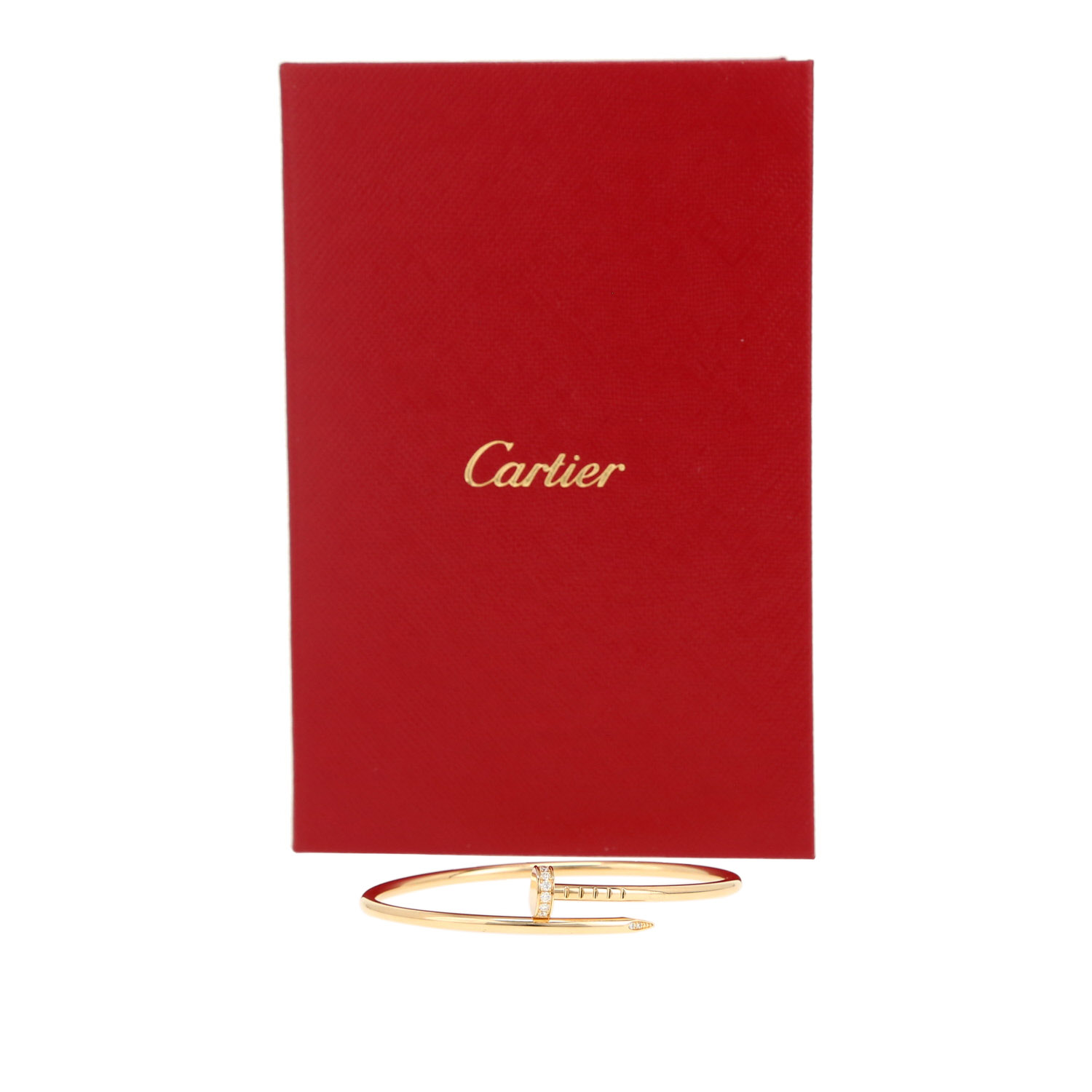 Cartier Juste un clou small model bracelet in yellow gold and diamonds, size 15 - Detail D2