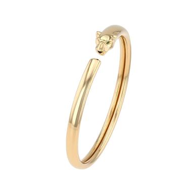 Brazalete semiflexible Cartier Panthère de oro amarillo, tsavoritas y ónix