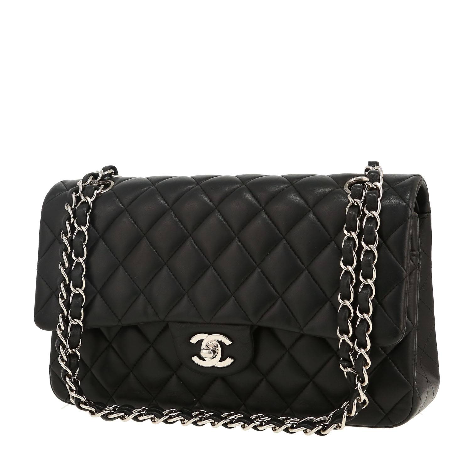 Sac à main Chanel  Timeless Classic en cuir matelassé noir