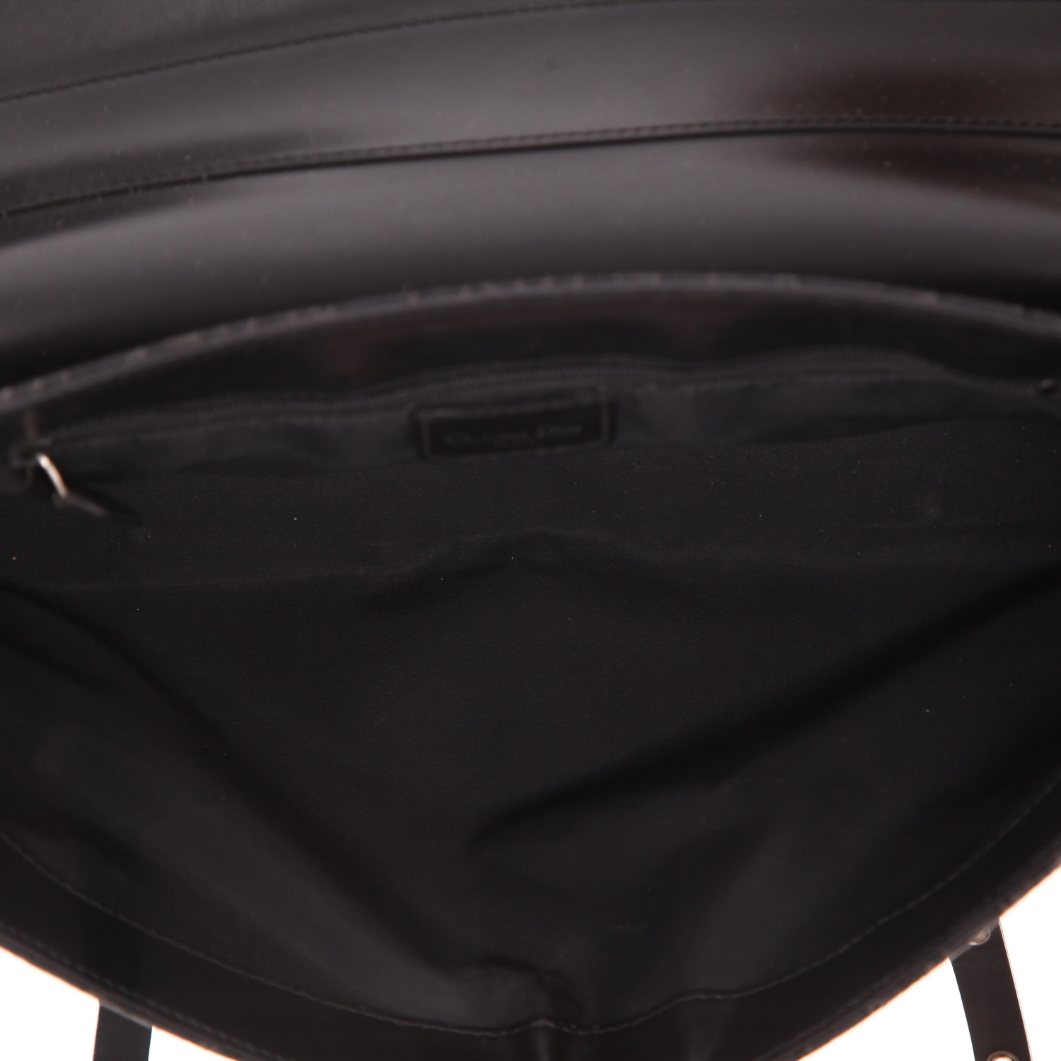 Dior  Street Chic handbag  in black monogram canvas Oblique  and black leather - Detail D3