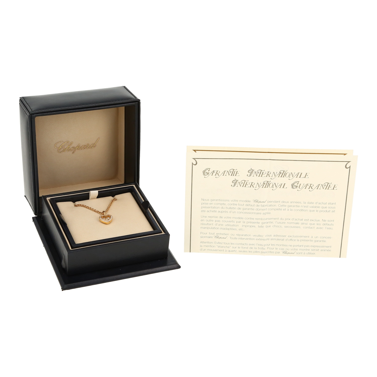 Collana Chopard Happy Diamonds in oro giallo e diamanti - Detail D2