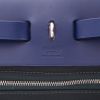 Borsa Hermès  Herbag in tela nera e pelle blu marino - Detail D2 thumbnail