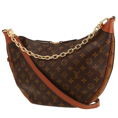 Bolso bandolera Louis Vuitton  Loop Hobo en lona Monogram y cuero marrón