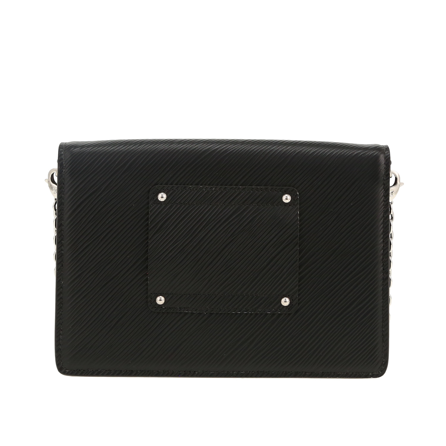 Louis Vuitton Twist shoulder bag in black epi leather - Detail D4