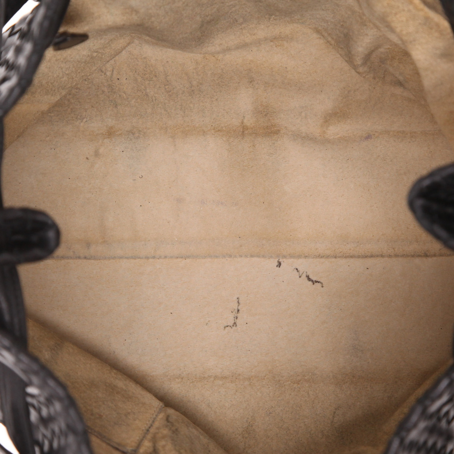 Bottega Veneta   shopping bag  in black intrecciato leather - Detail D3