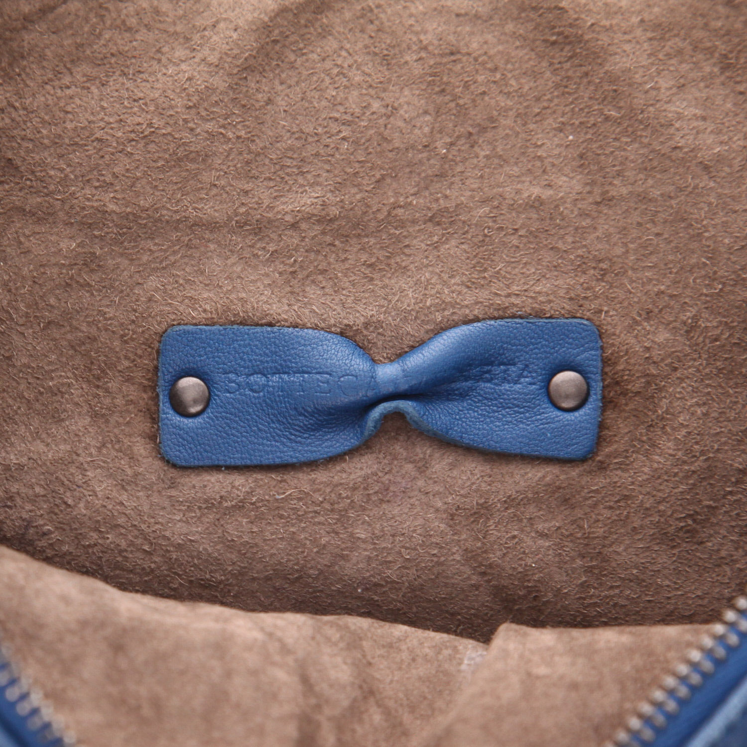 Borsa Bottega Veneta   in pelle intrecciata blu - Detail D2