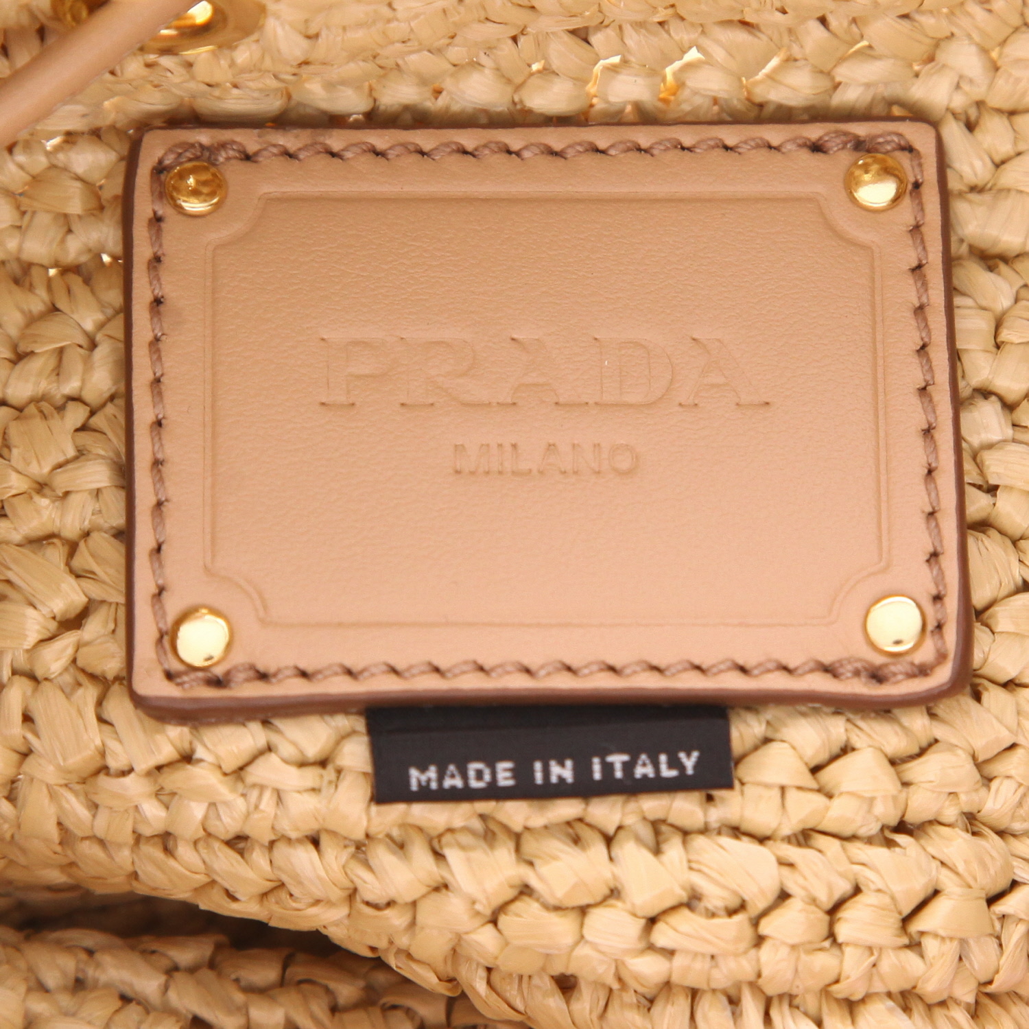 Sac à main Prada  Panier en raffia - Detail D2