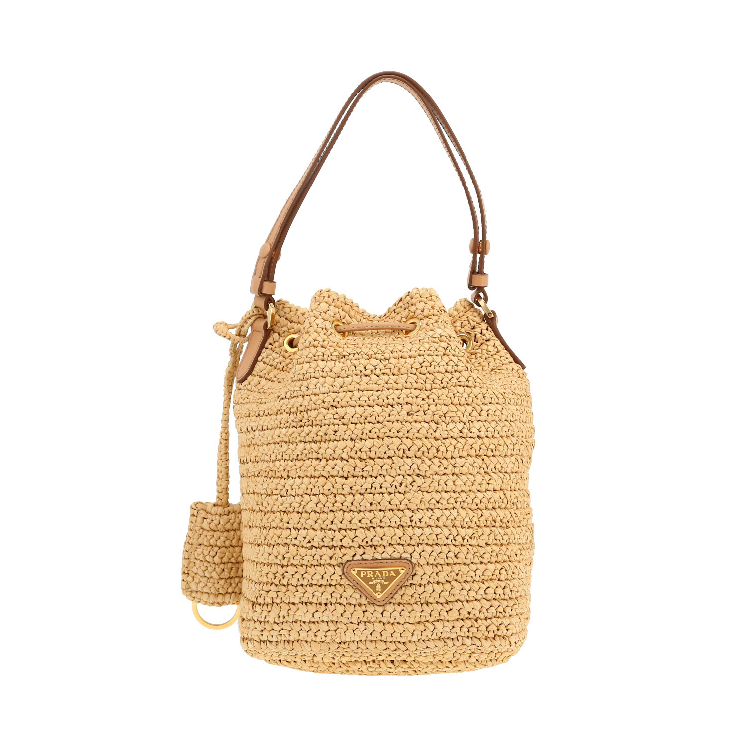 Sac à main Prada  Panier en raffia - Detail D4
