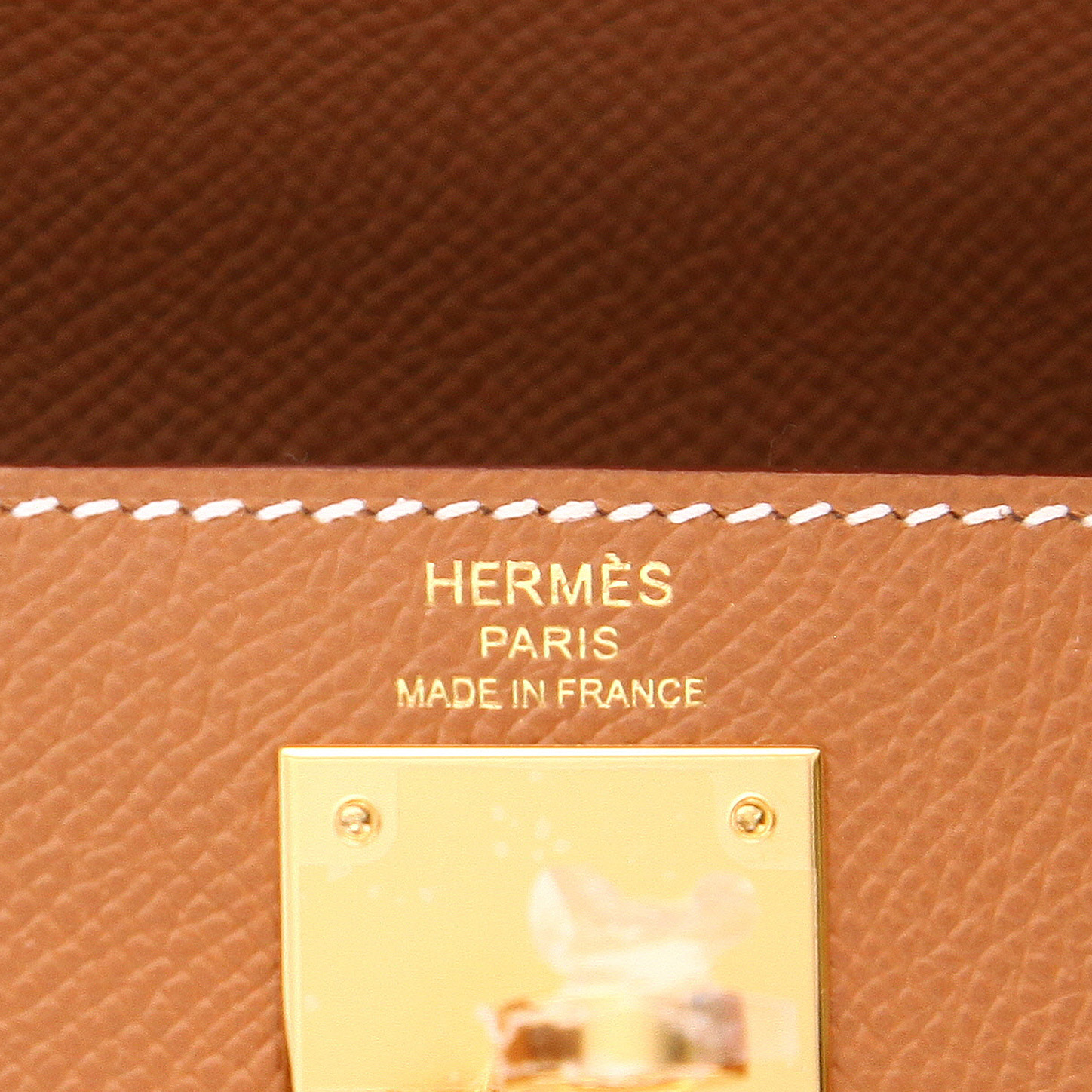 Borsa Hermès  Kelly 28 cm in pelle Epsom gold - Detail D2