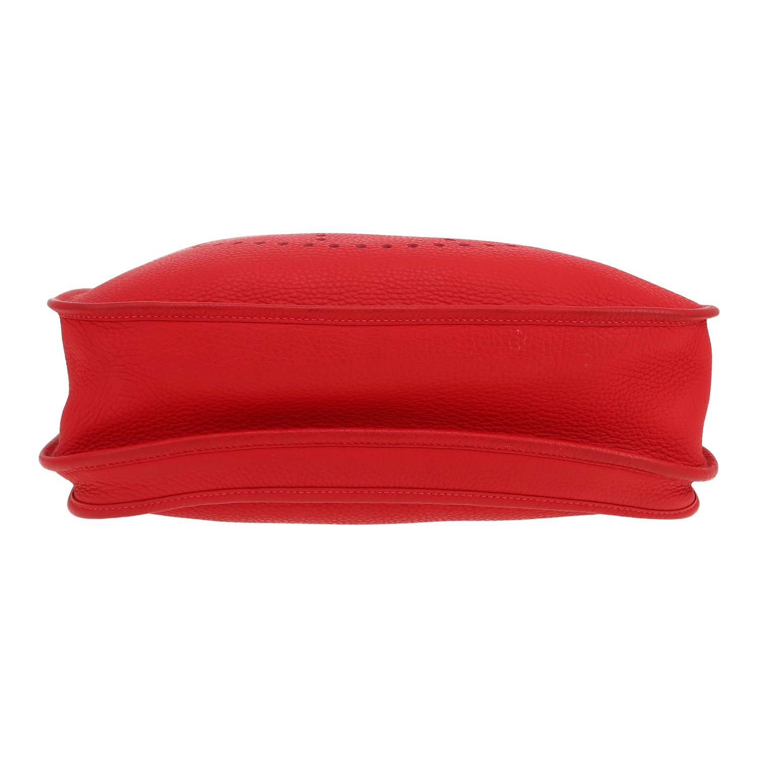 Hermès Evelyne III shoulder bag in red togo leather - Detail D1